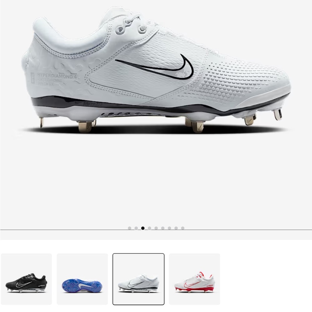 Nike White Baseball Cleats